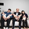  동두천시장, 다섯쌍둥이 가정 방문하여 축하와 격려